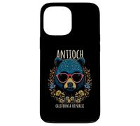 Antioch CA Fun Bear Wearing Glasses with Flowers Design Case for iPhone 13 Pro Max