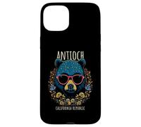 Antioch CA Fun Bear Wearing Glasses with Flowers Design Case for iPhone 15 Plus