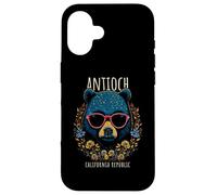 Antioch CA Fun Bear Wearing Glasses with Flowers Design Case for iPhone 16