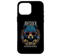 Antioch CA Fun Bear Wearing Glasses with Flowers Design Case for iPhone 16 Pro Max