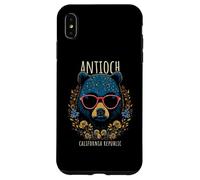 Antioch CA Fun Bear Wearing Glasses with Flowers Design Case for iPhone XS Max