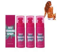 Antioxidant Self Tanning Face Mist,Gradual Facial Self Tanning Spray with Antioxidants,Streak Free Fake Tan No-Greasy,Lightweight,No Bad Smell 80ml (3pcs)