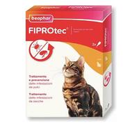 ANTIPARASSITARIO PER GATTO FIPROTEC CONTRO PULCI ZECCHE CONFEZIONE 3 PIPETTE 50mg BEAPHAR