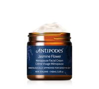 Antipodes Jasmine Flower Menopause Facial Cream - Calming Perimenopause Moisturiser for Redness, Sensitivity & Dehydration - with Oat Extract, Peptides & Manuka Honey - All Skin Types - 60ml