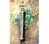 ANTIQLICIOUS Antique Brass Kaleidoscope - Handcrafted Decorative Kaleidoscope with Distinctive Eyepiece - Elegant Collectible for Adults