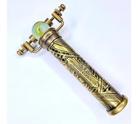 ANTIQLICIOUS Kaleidoscope Handmade Vintage Engraved Kaleidoscope With Changable front Piece | Brass Kaleido