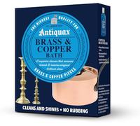 ANTIQUAX Brass & Copper Bath - Tarnish Remover for Brass & Copper Items, No Rubbing Required, Cleans & Shines in Minutes, 3 x 50g Sachets