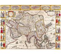 Antique 1632 Wall Map of Asia - Jan Jansson