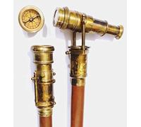 Antique 3 Folding Telescope Walking Stick Marine Telescope Cane
