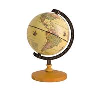 Antique 5.51" / 14 for Cm Diameter with A Wood Base Vintage Decorative Political Desktop Ornaments Rotating Kids A Desktop for Classroom