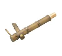 Antique All-Copper Bamboo Mixer Faucet - Large Spout Artistic Handle for Bathroom & Kitchen Sink - Elegant Basin Tap Design for Modern Homes