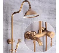 Antique All-Copper Shower Shower Set Toilet Retro Bathroom Lift tap hot and Cold, question Mark Tube