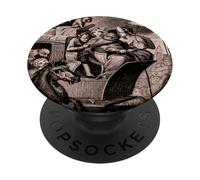 Antique Allegory Wagon of Greed and Foolishness PopSockets Adhesive PopGrip