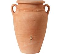 Antique Amphora Terracotta decorative water butt with plant cup (200L)