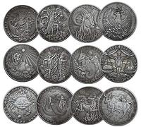 Antique-Art-Pieces 12 Constellation Commemorative Coins Aries/Taurus/Gemini/Cancer/Leo/Virgo/Libra/Scorpion/Sagittarius/Capricorn/Aquarius/Pisces Souvenir Arts Collection