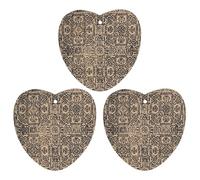 Antique Background Printing Car Air Freshener, 3 Pcs Love form Hanging Air Freshener Cards, Long Lasting Fragrance Scented Cards for Car, Home, Office Gray-style