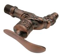 Antique Bathroom Faucet Retro Style Wall Mount Replacement Brown