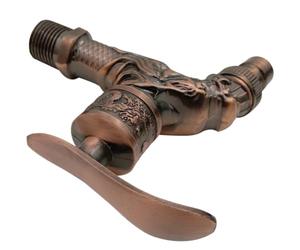Antique Bathroom Faucet Retro Style Wall Mount Replacement Brown