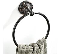 Antique Black Brass Towel Ring Suitable For Bathroom And Other Room Decor, Comes With Mounting Screws