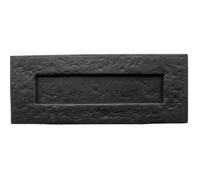 Antique Black Letterplates 270x115mm for Elegant Mail Display - External Front Door Letter Box Plate