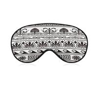 Antique Borders Sleeping Blindfold Mask Cute Eye Shade Cover with Adjustable Strap for Women Men Night