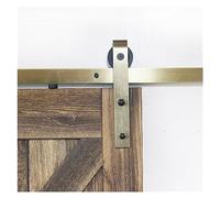 Antique Brass Barn Door Hardware Kit Classic Easy Inll Track System Heavy Du Clete Rail for Smooth & Slish Home Décor Perfect for Rustic Interiors
