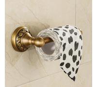 Antique Brass Bathroom Accessories Set - Robe Hook, Paper Holder, Towel Bar, Soap Basket, Toilet Paper Holder for Complete Bathroom Organization