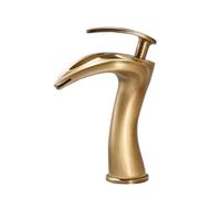 Antique Brass Bathroom Faucet Vintage Style Waterfall Mixer Classic RubinettoHigh-Quality Bathtub Tap Elegant Bronzed Finish & Stylish Design
