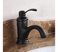 Antique Brass Bathroom Sink Faucet Black Kitchen Mixer Tap Elegant Basin Water Tap Vintage for Home & Commercial Use