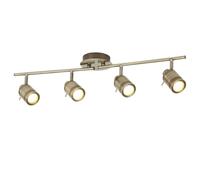 Seoul 4-Light Bathroom Bar Ceiling Spot Light in Antique Brass Antique Brass