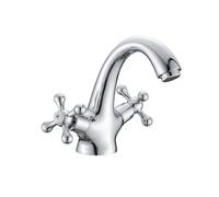 Antique Brass Bidet Shower Tray Double Cross Handle Hot and Cold Mixing Spout Kitchen Bathroom Toilet(01)