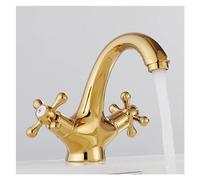 Antique Brass Bidet Shower Tray Faucet Double Cross Handle Hot and Cold Mixing Faucet Spout Kitchen Bathroom Toilet Faucet (Color : 03)