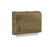 Antique Brass Bronze Dual Dispensing Paper Towel Holder Toilet Paper Dispenser Stainless Steel Wall Mount Bathroom Vintage Luxury Restroom Trifold Hand Tissue Napkin