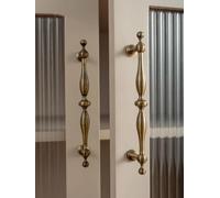 Antique Brass Cabinet Bar Pulls 3-4/5 Inch Drawer Handles Kitchen Cupboard Bathroom Dresser Cabinet Hardware Knobs(Pitch-Row-96mm)