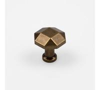 Antique Brass Cabinet Knob 27mm Cupboard Door Drawer Pull Renovate Upcycle
