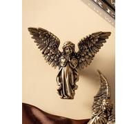 Antique Brass Cabinet Pull Angel Design Children's Room Wardrobe Dresser Knob Solid Bronze Brass Kitchen Cabinet Handle(Angel)