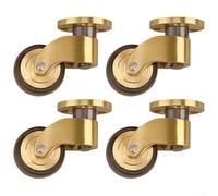 Antique Brass Casters 360° - Heavy-Du, Quiet Rolling Wheels for Sofas & Fur - Replacement with Screws - Slish Design for Home Decor