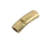 Antique Brass Curved Magnetic Clasp Fits Regaliz Leather PK1