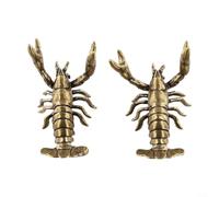 Antique Brass Door Handles 4.2x7.1cm Pair(B)