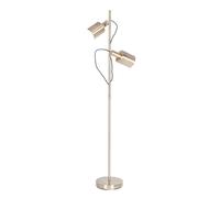 Antique Brass Dual Lit Adjustable Spotlight Floor Lamp Brass