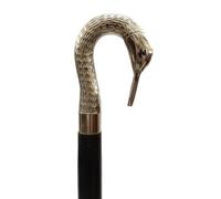 Antique Brass Duck Head Walking Stick - 36 Inch Foldable Wooden Shaft Victorian Style Adjustable Gift for Men & Women”