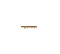 Aluminium Fixed Curtain Track (Antique Brass, 500cm)