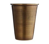 Antique Brass Finish Madison Tumbler Textured Surface, 300ml