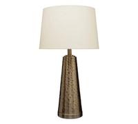 Antique Brass Finish Table Lamp with Cream Shade | Spiridon