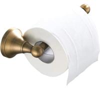 Antique Brass Finish Toilet Roll Holder | Bronze Steel Toilet Paper Holder |Strong Loo Roll Tissue Holder Stand, Modern and Clean Design