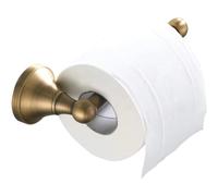 Antique Brass Finish Toilet Roll Holder | Bronze Steel Toilet Paper Holder |Strong Loo Roll Tissue Holder Stand, Modern and Clean Design