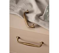 Antique Brass Furniture Handles and Knobs Bronze Wardrobe Pulls Cupboard Door Knob Retro Brass Kitchen Cabinets Hardware(Pitch-row-128mm)