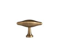 Antique Brass Furniture Handles and Knobs Bronze Wardrobe Pulls Cupboard Door Knob Retro Brass Kitchen Cabinets Hardware(T Knob-50mm)