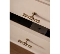 Antique Brass Furniture Pull Vintage Brass Drawer Knob Bronze Kitchen Cabinet Handles Copper Brass Cabinet T bar Pulls(Knob-98mm)