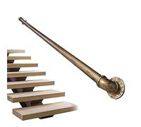 Antique Brass Hand Railings for Indoors & Outdoors, Non-Slip Grab Bar Railing for Safe, Perfect for Elderly & Kids, 9.2ft (280cm) ir Banister Support